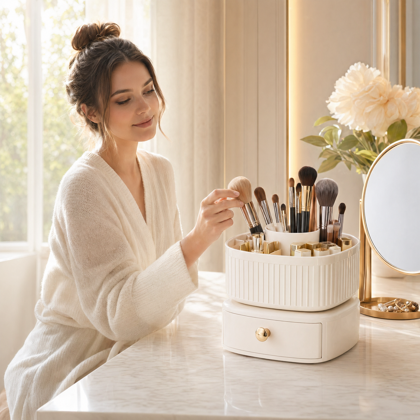Rotating Makeup Organizer