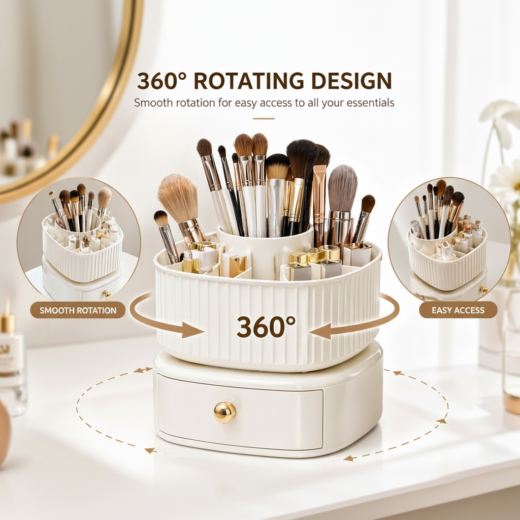 Rotating Makeup Organizer